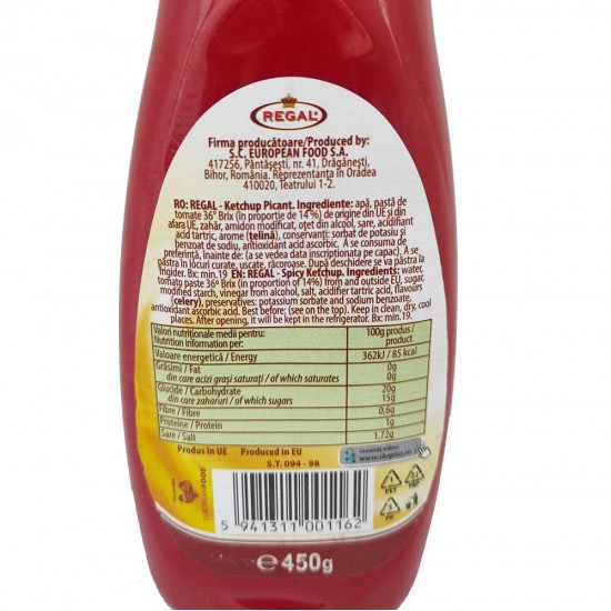 Ketchup Regal Picant, 450 g