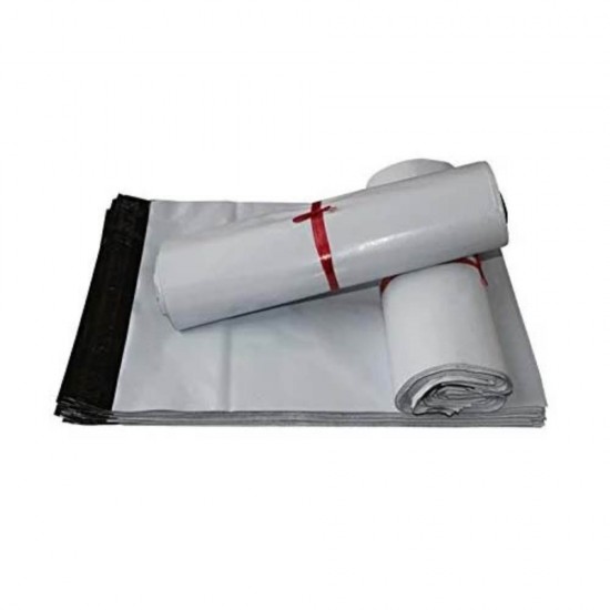 Set 100 Pungi Curierat, Dimensiune 350x450 mm, Clapeta Autoadeziva Permanenta cu Buzunar de 50 mm pentru AWB