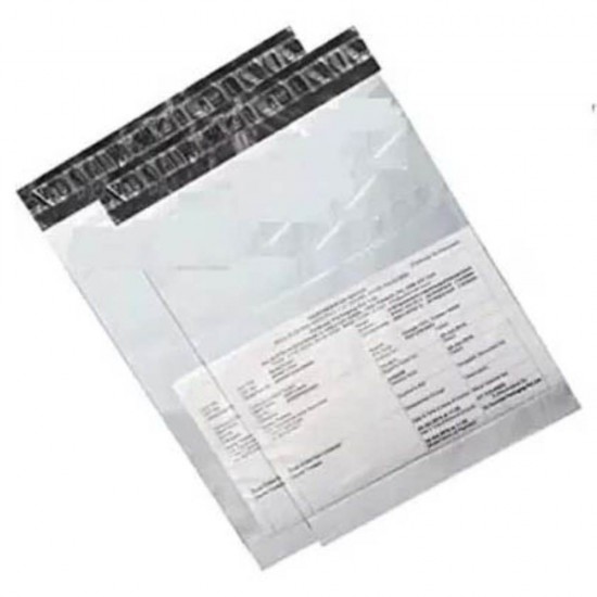 Set 100 Pungi Curierat, Dimensiune 400x500 mm, Clapeta Autoadeziva Permanenta cu Buzunar de 50 mm pentru AWB