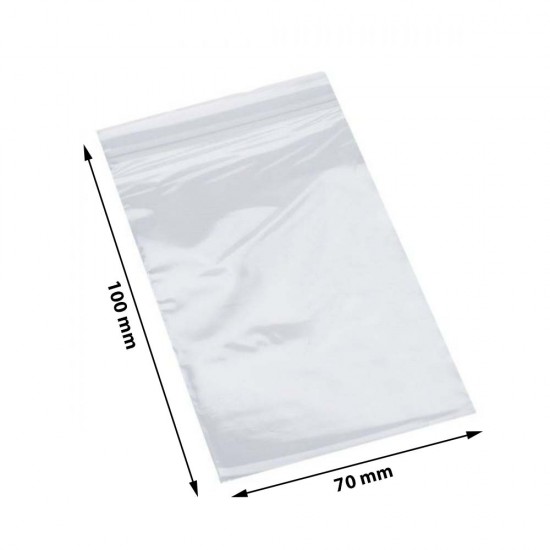 Set de 1000 Pungi ZIPLOCK, Dimensiuni 70x100 mm, Grosime 60 MIC