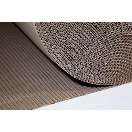 Rola din Carton Ondulat CO2 Natur, 1 m Latime, Lungime Rola 20 m, Grosime Carton 300 g/m²