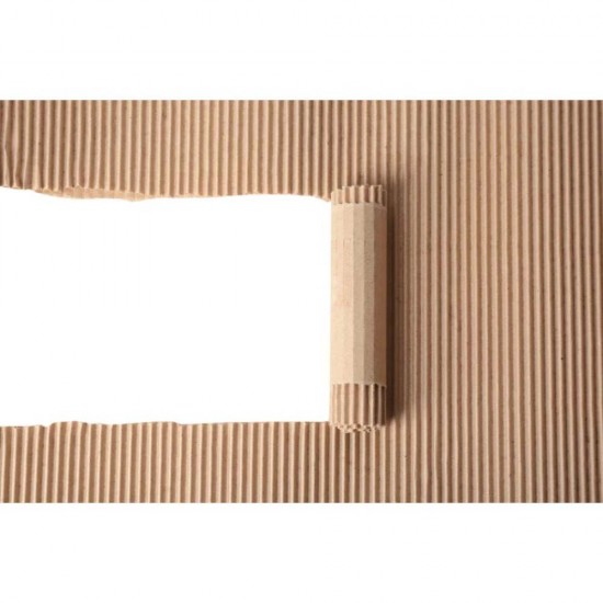 Rola din Carton Ondulat CO2 Natur, 1 m Latime, Lungime Rola 20 m, Grosime Carton 300 g/m²