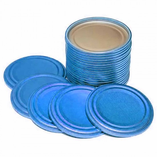 Capace cu Filet pentru Borcane de 720 ml, 700 Buc/Bax, Culoare Albastru