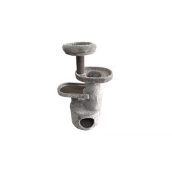 Ansamblu pentru Pisici Miau Miau Silver Tower, Dimensiue 40x40x105 cm