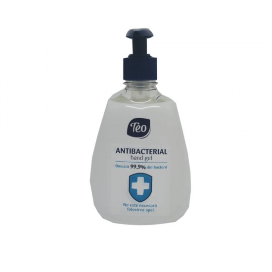 Gel Antibacterian pentru Maini TEO, Cantitate 400 ml, Gel pentru Maini, Gel Dezinfecatnt, Gel Antibacterian, Gel pentru Maini, Gel TEO