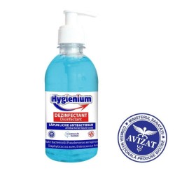 Sapun Lichid Antibacterian Hygienium, 300 ml, cu Extract de Bumbac, Sapun Antibacterian Hygienium, Sapunuri Lichide Antibacteriene, Sapun Dezinfectant pentru Maini, Sapun Lichid pentru Maini, Sapun Antibacterian pentru Maini