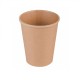 Pahare Biodegradabile Kraft Natur, 6 Oz (180 ml) din Carton cu PLA, 50 Buc/Set, Interior Natur - Pahare Ecologice
