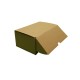 Set 100 Cutii pentru Burger, 220x140x110 mm, cu Separator pentru Cartofi, Carton Natur