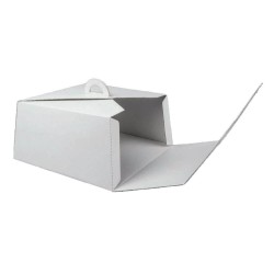 Set 25 Cutii Tort CT3, 300x300x145 mm, Carton Alb