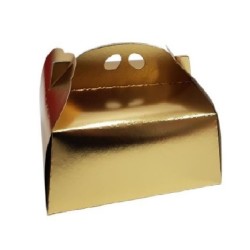 Cutii pentru Tort Model Auriu CT1/2, 20x20 cm, 25 Buc/Bax - Ambalaje Patiserie, Cofetarie