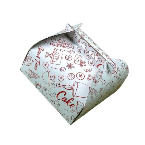 Set 25 Cutii Tort CT 1/2, Imprimate, 200x200 mm, Carton Duplex 320 g/m²