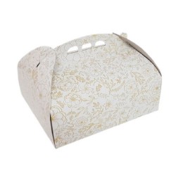Cutii pentru Tort Model Floral CT3, 24x35 cm, 25 Buc/Bax, Carton Duplex - Ambalaj Cofetarie