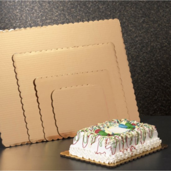 Set 25 Plansete P2, 265x265 mm, Carton Mucava Auriu, 2 mm