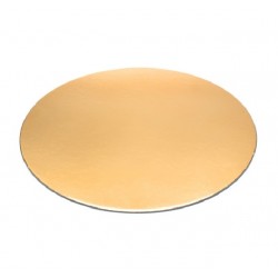 Discuri Aurii din Carton, Diametru 34 cm, 25 Buc/Bax - Tava Prajituri