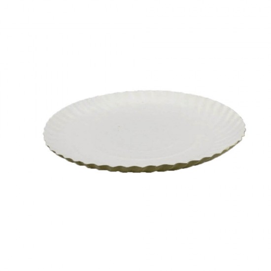 Set 100 Farfurii R4, 330 mm, Carton Duplex Alb Plastifiat, 550 g/m²