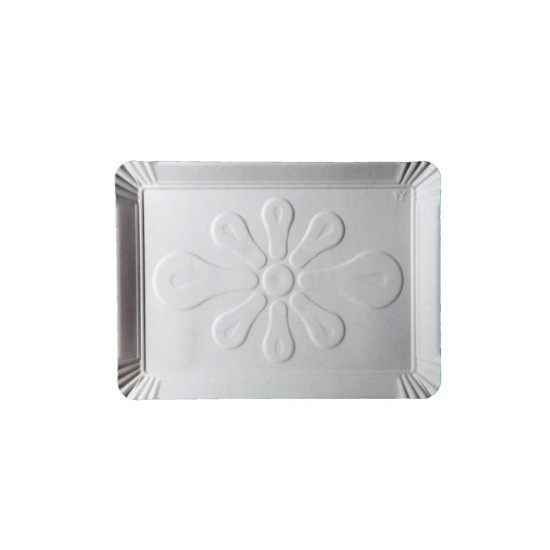 Tavite Albe T2 din Carton Duplex 300 g/m², 14x11.5 cm, 100 Buc/Bax - Platouri Cofetarie