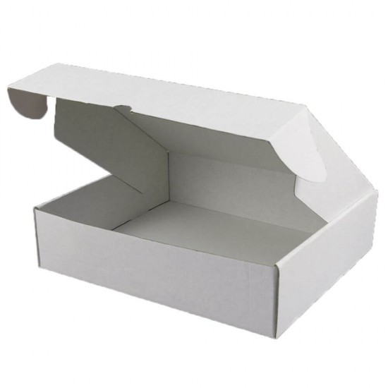 Set 100 Cutii cu Autoformare, 115x65x110 mm, Carton Alb