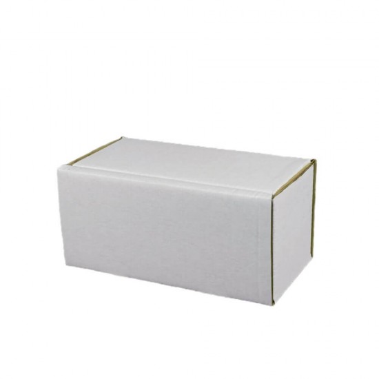 Set 100 Cutii cu Autoformare, 155x115x115 mm, Carton CO5 Alb/Natur