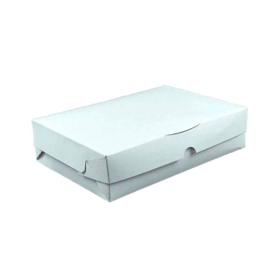 Set 100 Cutii pentru Prajituri, 250x170x60 mm, cu Autoformare, Carton Duplex