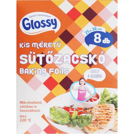 Pungi de Copt Glossy, 25x38 cm, 8 Buc/Set, Pungi Coacere Carne, Pungi Gatire Carne, Pungi de Copt pentru Carne, Pungi pentru Pui la Cuptor, Pungi pentru Carne la Cuptor, Pungi pentru Copt, Pungi Preparare Carne, Pungi de Copt Carne