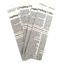 Set 2000 Plicuri pentru Tacamuri cu Model Ziar, 40 g/m2, Hartie Imprimata, Punga pentru Tacamuri, Pungi pentru Tacamuri, Bax de Pungi pentru Tacamuri, Baxuri de Pungi pentru Tacamuri, Plic pentru Tacamuri