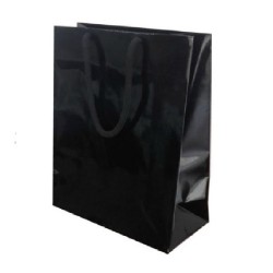 Pungi Cadou Model Negru DCL (Lucios), 22x10x27.5 cm, 50 Buc/Bax - Sacose si Plase cu Maner