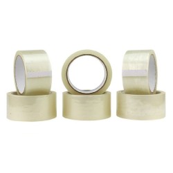 Set 6 Role Banda Adeziva Pack Acrilic, 48mm x 60m, Benzi Transparente pentru Ambalare, Banda Ambalare, Banda Ambalare Transparenta, Banda Adeziva, Banda Adeziva Scotch, Scotch Pack, Banda Adeziva Scotch, Adeziv Scotch Pack