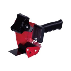 Dispozitiv de Derulat Banda Adeziva Deli, Maner Cauciuc, Rosu, Dispensere Derulare Banda Adeziva, Derulator Banda Adeziva, Derulatoare si Dispensere Benzi Adezive, Derulator Manual Banda Adeziva, Deli Dispenser Derulare Banda Adeziva