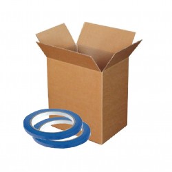 192 Role Benzi Anker Sigilat Ambalaje Alimentare, 9mm x 66m, PVC, Albastru, Banda Sigilare Pungi, Banda Anker Sigilare Pungi, Banda Sigilat Pungi, Banda Adeziva pentru Ambalare, Banda Adeziva de Inchis Pungi, Banda de Sigilat Pungi Alimentare
