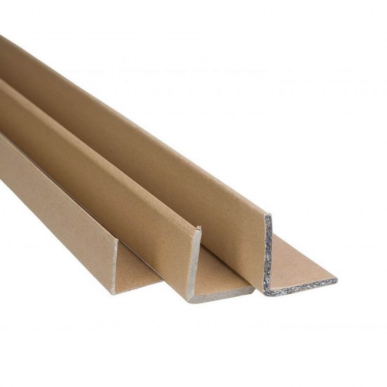 100 Coltare din Carton Presat 1.25 m, 50x50x4 mm, Profil de Protectie pentru Ambalat Paleti si Colete, Coltare de Carton, Coltare Impaletare, Coltare Paletare, Coltare Ambalare, Coltare Carton, Protectie Ambalat Paleti