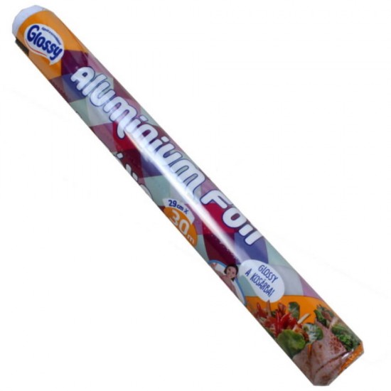Folie de Aluminiu Glossy Aluminium Foil, Dimensiune 29 cm x 30 m, Folie Aluminiu, Folie de Aluminiu, Folie Aluminiu Alimentatie, Folie Aluminiu in Alimentatie, Folie Alimentatie de Aluminiu, Folie Aluminiu Subtire, Folie Aluminiu Aragaz 