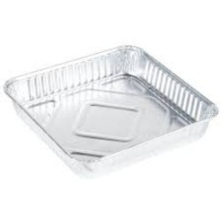 Set de 3 Caserole cu Capac din Aluminiu, 222x173x45 mm pentru  4 Portii, Dreptunghiulare, Caserola Aluminiu de Unica Folosinta, Tavi de Unica Folosinta din Aluminiu, Caserola pentru Catering, Caserole pentru Fast-Food