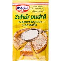 Zahar Pudra cu Aroma de Vanilie si Citrice Dr.Oetker, 50g, Zahar, Zahar Pudra, Zahar Vanilat, Zahar cu Aroma, Zahar Pudra cu Aroma de Citrice, Zahar cu Vanilie, Zahar cu Vanilie Dr.Oetker, Zahar Pudra la Plic, Zahar Pudra Decor, Zahar Pudra pentru Decor