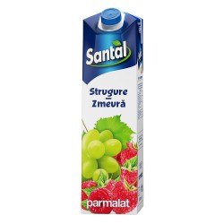 Suc de Strugure si Zmeura Santal, 1L, Sucuri Neacidulate, Sucuri Necarbogazoase, Santal Sucuri, Sucuri Naturale, Sucuri fara Acid, Bauturi Necarbogazoase, Bauturi Racoritoare, Sucuri fara Acid, Santal Sucuri