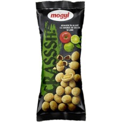 Alune in Aluat, Salsa si Lime, Mogyi Crasssh, 60 g, Mogyi Alune Prajite in Aluat cu Gust de Salsa si Lime, Arahide Prajite in Aluat cu Aroma de Salsa si Lime Mogyi, Alune in Aluat Mogyi, Alune Prajite in Aluat Mogyi Crasssh