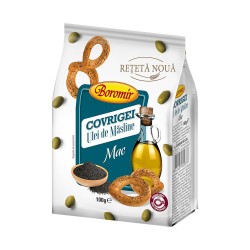 Bax 18 Pungi Covrigei cu Ulei de Masline si Mac Boromir, 100 g, Covrigei Boromir, Covrigi Boromir, Covrigi cu Mac, Covrigei cu Mac, Covrigi cu Ulei de Masline, Boromir Covrigei, Covrigei la Punga, Covrigei Ambalati, Covrigei 100 g