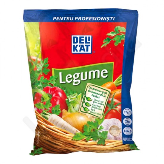 Condiment Legume DELIKAT, 2 kg, Baza pentru Ciorba, Condiment pentru Ciorba, Baza pentru Mancaruri, Condiment cu Legume pentru Mancaruri, Baza Mancaruri cu Aroma de Legume, Baza de Legume pentru Ciorba, Condiment Aroma de Legume
