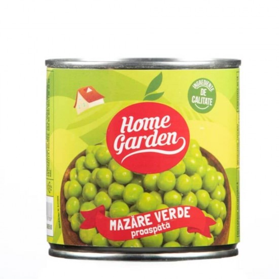 Bax 12 Conserve Mazare Home Garden, 420 g, Cutie de Mazare Home Garden, Conserva de Mazare, Mazare la Conserva, Mazare Conservata la Cutie, Boabe de Mazare la Cutie, Conserve de Mazare Boabe, Mazare Boabe Conservate, Home Garden Mazare in Cutie