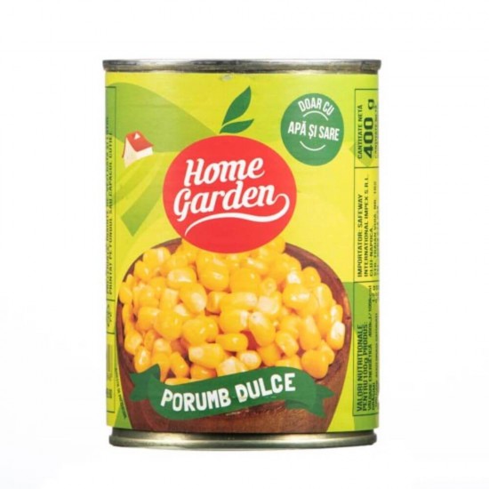 Bax 20 Conserve Porumb Home Garden, 400 g, Cutie de Porumb Home Garden, Porumb Conservat la Cutie, Cutie cu Porumb Boabe, Boabe de Porumb la Cutie, Conserve de Porumb Boabe, Porumb Boabe Conservat, Home Garden Porumb in Cutie
