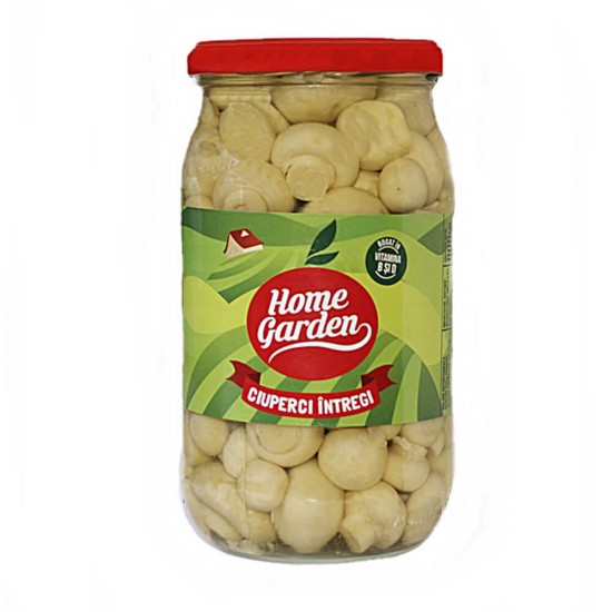 Bax 8 Borcane Ciuperci Intregi HOME GARDEN, 800 ml/750 g, Ciuperci pentru Gatit, Ciuperci Intregi, Ciuperci la Borcan, Ciuperci Prefierte, Ciuperci Fierte, Ciuperci pentru Mancare, Ciuperci Fierte in Borcan, Ciuperci Intregi Fierte