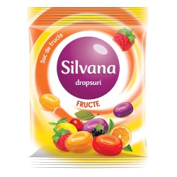 Dropsuri Silvana cu Aroma de Fructe, 75 g, Bomboane cu Fructe, Bomboane Fructate, Dropsuri Fructate, Bomboane Silvana, Bomboane Aroma de Fructe, Dropsuri Aroma de Fructe, Silvana Dropsuri, Silvana Bomboane