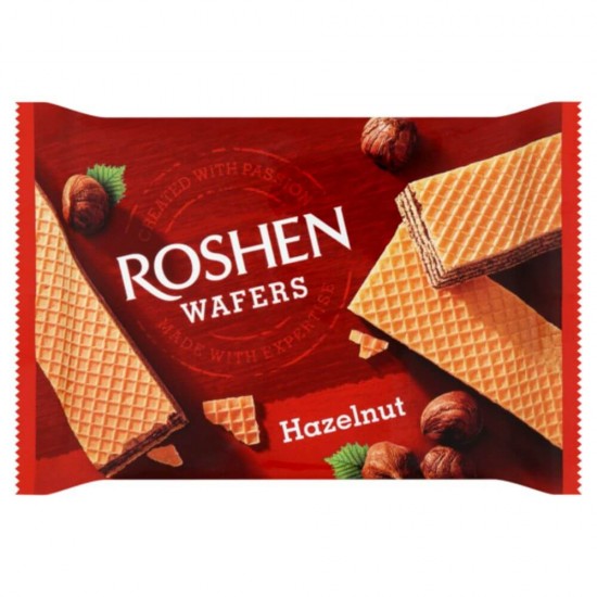Napolitane Roshen, 72 g, Crema Alune, Napolitane, Roshen Napolitane Hazelnut, Napolitane Roshen Alune 72 g, Dulciuri, Napolitane cu Crema, Napolitane Umplutura Alune, Roshen Hazelnut Napolitane Alune
