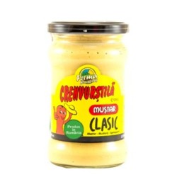 Mustar Cremos Crenvurstila, 280 g, Mustaruri, Mustaruri Cremoase Crenvurstila, Crenvurstila Mustar Crema, Mustar Crenvurstila 280 g, Crenvurstila Mustaruri Crema, Mustar Cremos, Borcan de Mustar Simplu, Mustar Clasic, Borcan de Mustar