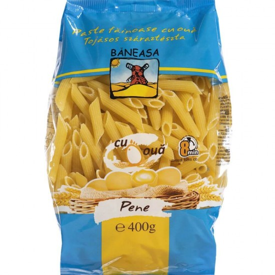 Paste Fainoase Baneasa Pene, 400 g, Paste Baneasa, Paste Fainoase Pene 400 g, Paste Fainoase cu Ou Baneasa, Pene Baneasa 400 g, Penne Baneasa, Baneasa Paste cu Ou Penne cu Ou
