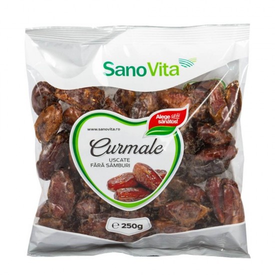 Curmale Fara Samburi Sano Vita 250 g, Curmale Uscate Fara Samburi, Curmale Uscate Sano Vita, Curmale Uscate Ambalate, Fructe Uscate, Sano Vita Curmale Uscate, Sano Vita Curmale Fara Samburi, Fructe Deschidratate, Curmale Deshidratate, Curmale Ambalate