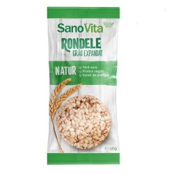 Rondele Simple din Grau Sano Vita, 56g, Rondele Sarate, Rondele Grau, Rondele Grau Sano Vita, Rondele Simple de Grau, Rondele Simple din Grau, Rondele Grau Clasice