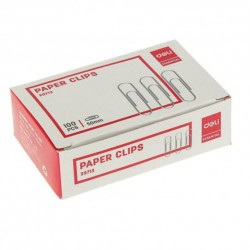Cutie 100 Agrafe de Birou DELI Essential, Crom, 50 mm, Agrafe pentru Hartie, Agrafe Hartie, Agrafe pentru Documente, Agrafe pentru Foi de Hartie, Agrafe Coli de Hartie, Agrafe de Birou, Agrafe Birou pentru Hartie, Agrafe Hartie pentru Birou