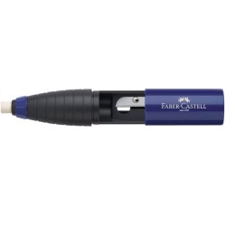 Ascutitoare cu Radiera Faber – Castell, Albastru, Accesorii Scoala, Rechizite Scolare, Rechizite Scolare Faber – Castell, Ascutitoare Simpla Ieftina, Ascutitoare cu Radiera Scoala, Ascutitoare pentru Creioane, Ascutitoare cu Guma de Sters