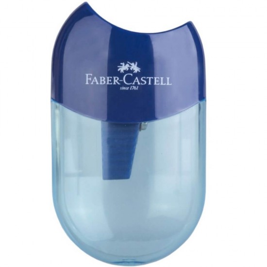 Ascutitoare cu Container Faber-Castell Apple Trend 2019, Albastra, Ascutitori, Ascutitori Faber-Castell, Ascutitoare Creioane, Ascutitori pentru Scoala, Ascutitori cu Container, Ascutitori Creioane, Ascutitoare Creioane cu Container, Ascutitoare Birou