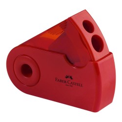 Ascutitoare Dubla cu Container Faber-Castell Sleeve, Rosie, Ascutitori Duble, Ascutitori Faber-Castell, Ascutitori pentru Scoala, Ascutitori cu Container, Ascutitori Creioane, Ascutitoare Dubla cu Container, Ascutitoare Birou